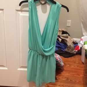 Mint green romper